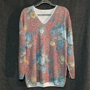 Cape Isle Knitters Floral Sweater